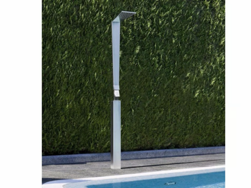SHARP - Floor standing brass shower panel with overhead shower by Tender rain - view 2
